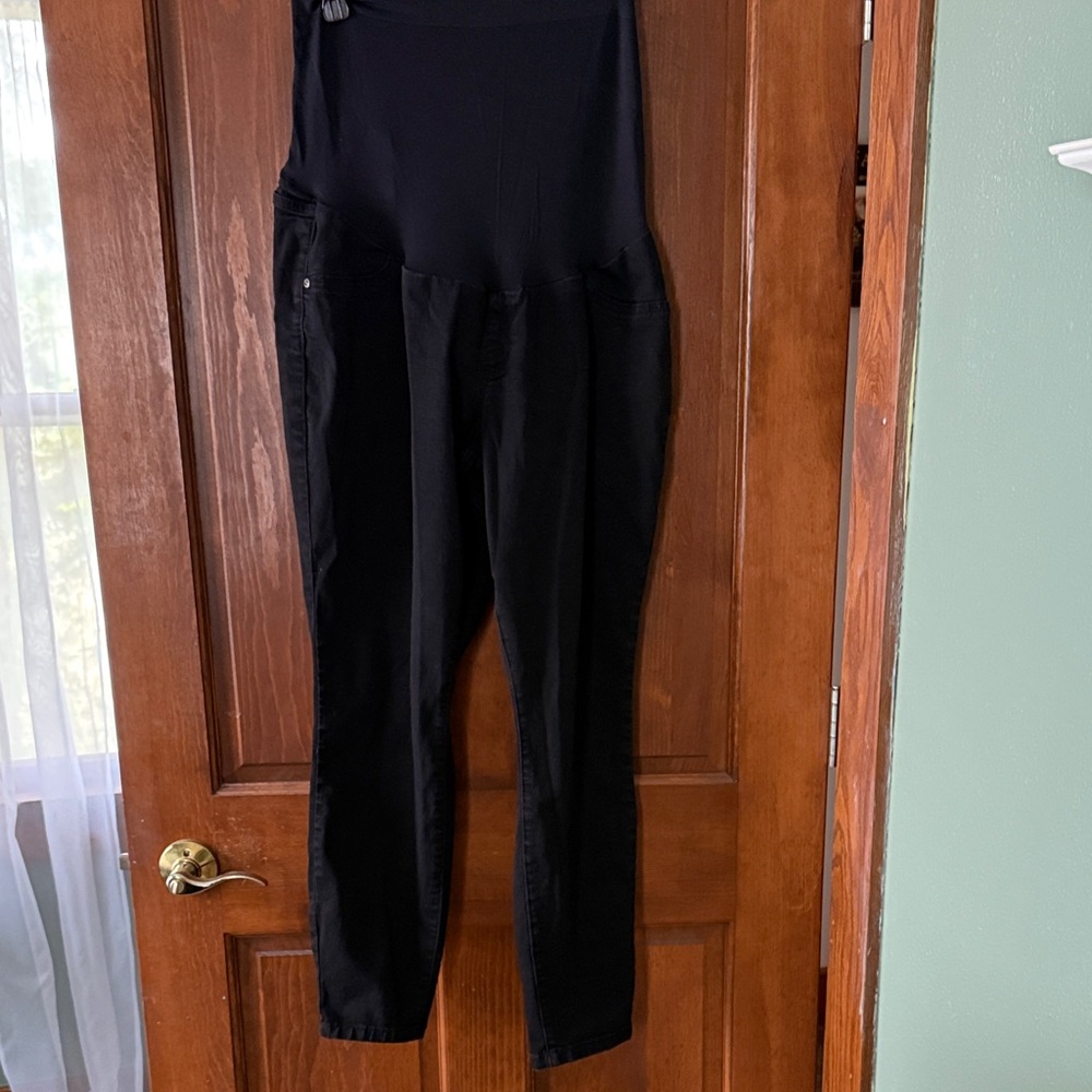 Sonoma Black Maternity Skinny Overbump Pants